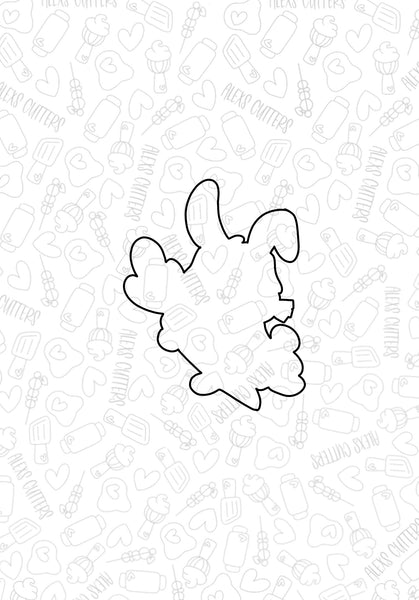 Carrot Rabbit 2023 Cookie Cutter