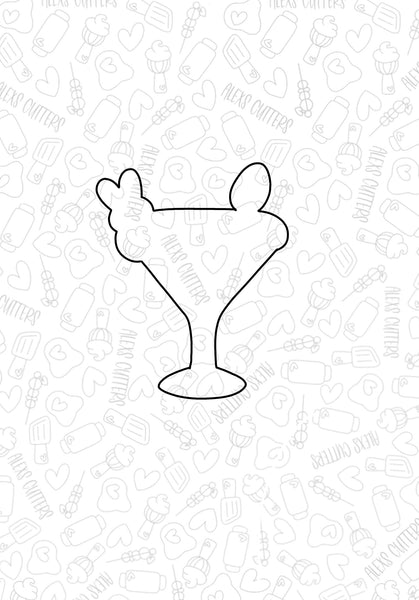 Bunny Martini 2023 Cookie Cutter