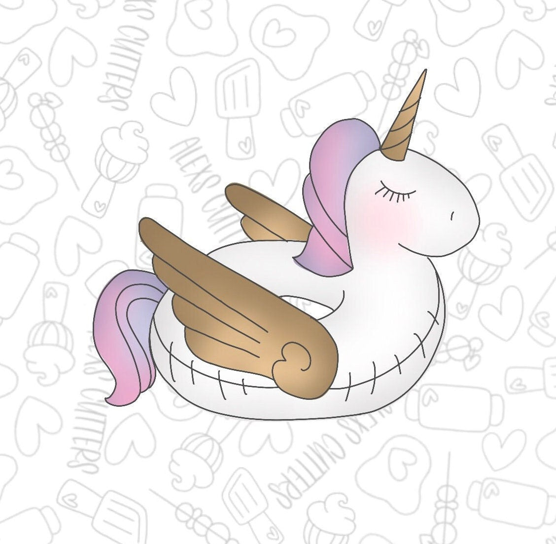 unicorn Float 2023 Cookie cutter